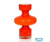 Стеклянная ваза Vertana. Цвет оранжевый. Размер 18х29 см.