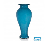 Новинка Стеклянная ваза Dorchester. Цвет голубой. Размер 18х49