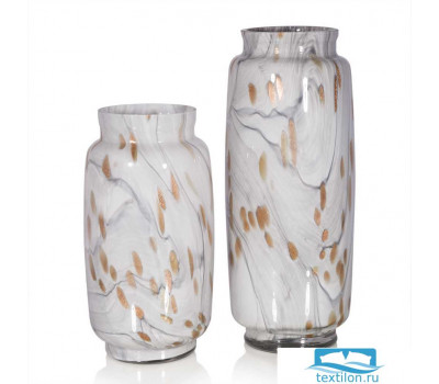 Стеклянная ваза для цветов Reina (высокая). Цвет серый. Размер