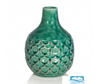 Новинка Ваза из керамики Danita. Цвет зеленый. Размер 14х20 см.
