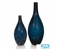 Новинка Стеклянная ваза Aglaya (малая). Цвет синий. Размер