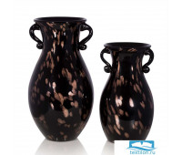 Новинка Стеклянная ваза Damira (малая). Цвет черный. Размер