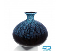 Стеклянная ваза Ramina. Цвет синий. Размер 22х24 см. стекло
