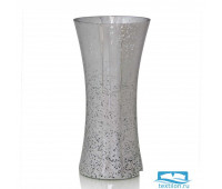 Стеклянная ваза Limba. Цвет серебряный. Размер 12х25 см. стекло