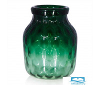 Небольшая стеклянная ваза Meryl. Цвет зеленый. Размер 13х19 см.