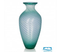 Стеклянная ваза Lorna. Цвет светло-зеленый. Размер 17х39 см.