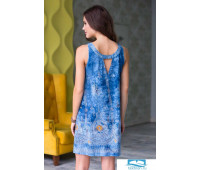 16235 Mia-Mia Платье домашнее женское 'Gloria' 170-88 (S) print # 996 синий