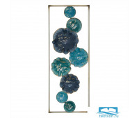 Настенный декор Spanna. Цвет сине-голубой. Размер 29х75 см.