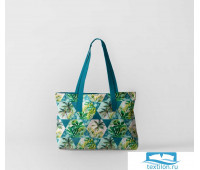 Пляжная сумка (оксфорд 50х40 см) Флора тропиков 3