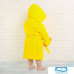Халат махровый детский, размер 28, цвет жёлтый