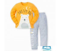 Пижама (брюки и джемпер) 'Медвежонок', р-р 30 (98-104 см) 3-4 г