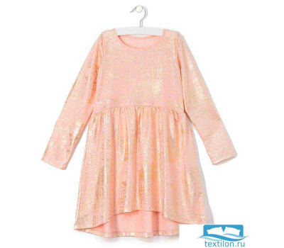 Платье для девочки KAFTAN, персик, рост 122-128 (34), 7-8 лет
