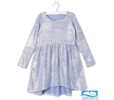 Платье для девочки KAFTAN, голубой металлик, рост 110-116 (32)