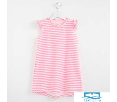 Платье для девочки, белый/розовый, р-р 30 (98-104см) 3-4г.