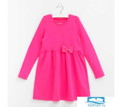 Платье для девочки, розовое, р.34 (122-128 см)