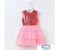 Платье для девочки KAFTAN, розовое, рост 98-104 см (30)
