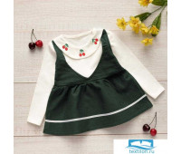 Платье для девочки MINAKU «Вишенки», вид 1, рост 86-92 см