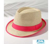 Шляпа женская MINAKU 'Летняя', размер 56-58, цвет розовый