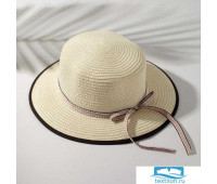 Шляпа для девочки MINAKU 'Леди', размер 52-54, цвет экрю