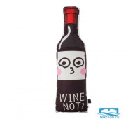 Подушка декоративная 'Wine not', 24х75 см, велюр