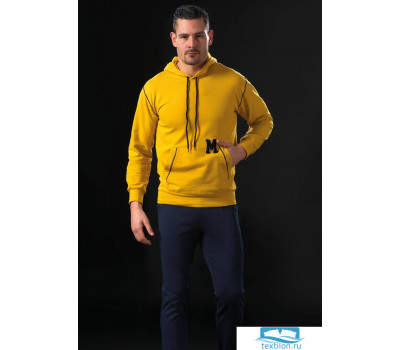 Спортивный костюм для мужчин с капюшоном Manam MU_9023 Желтый
