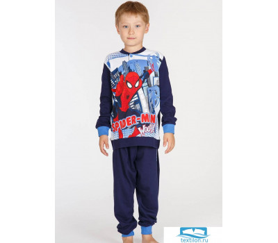 Хлопковая пижама для мальчика с Человеком-пауком Planetex