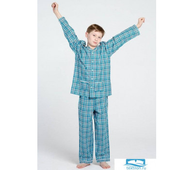 Хлопковая пижама для мальчика в классическом стиле Allegrino