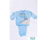 Пижама для малыша из тонкого хлопка Stella Due Gi N2356 Голубой