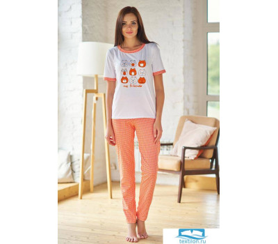 Пижама, арт. 0825-70 50 Оранжевый