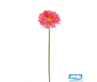 Цветок искусственный (на ножке) Гербера розовая h=57см.