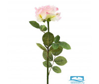 Цветок искусственный (на ножке) Роза нежно-розовая h=70см.