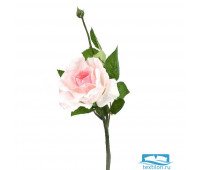 Цветок искусственный (на ножке) Роза нежная h=40см. (min24)