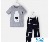 Пижама для мальчика Мишка, р. 32 (110-116 см)