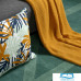 Чехол для подушки с дизайнерским принтом Leaves из коллекции