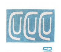 Коврик для ванной Go round голубого цвета Cuts&Pieces, 60х90 см