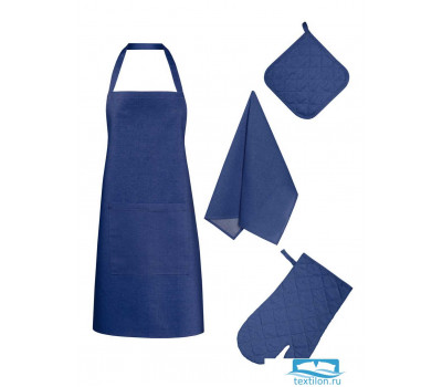 НКСИН-18-20-40-60-2 Набор кухонный цвет: Синий рогожка