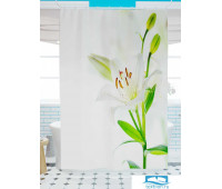 Фотоштора для ванной (джордан 180х200 см - 1 шт) Красивые белые