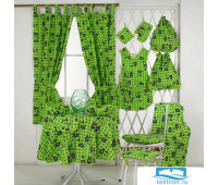 НаборJ.C.SILVA:шторы+полотенце+скатерть150х200арт.Mostardagreen