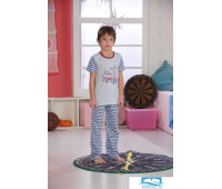 Пижама Arya На Мальчика Печатное 7506 Голубой, 116