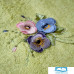 ЭСТЕЛЬ-1 30*50 цветок 3Д зеленое полотенце махровое