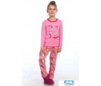 Пижама детская М-1Д Котенок, розовый/Балерина, 116