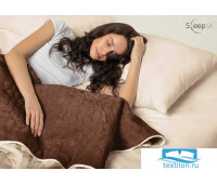 Набор Multi Set + Одеяло-покрывало 'Multi Blanket' Sleep iX 180x220 Ткань: Бежевый, Мех: Коричневый + простыня 230x240, наволочки 50х70 (2шт), подушки 50х70 (2шт)