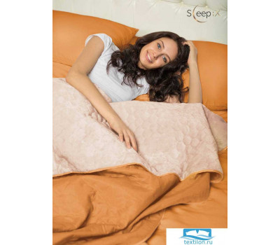 Набор Multi Set + Одеяло-покрывало 'Multi Blanket' Sleep iX 240x220 Ткань: Оранжевый, Мех: Молочно-Розовый + простыня 230x240, наволочки 50х70 (2шт), подушки 50х70 (2шт)