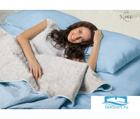 Набор Multi Set + Одеяло-покрывало 'Multi Blanket' Sleep iX 240x220 Ткань: Голубой, Мех: Серый + простыня 230x240, наволочки 50х70 (2шт), подушки 50х70 (2шт)