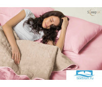 Набор Multi Set + Одеяло-покрывало 'Multi Blanket' Sleep iX 240x220 Ткань: Розовый, Мех: Молочно-Серый + простыня 230x240, наволочки 50х70 (2шт), подушки 50х70 (2шт)