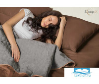 Набор Multi Set + Одеяло-покрывало 'Multi Blanket' Sleep iX 200x220 Ткань: Коричневый, Мех: Мышиный + простыня 230x240, наволочки 50х70 (2шт), подушки 50х70 (2шт)