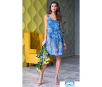 16233 Mia-Mia Платье домашнее женское 'Gloria' 170-100 (XL) print # 996 синий