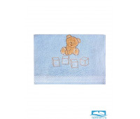 ТЕДДИ 30*60 голубое полотенце махровое