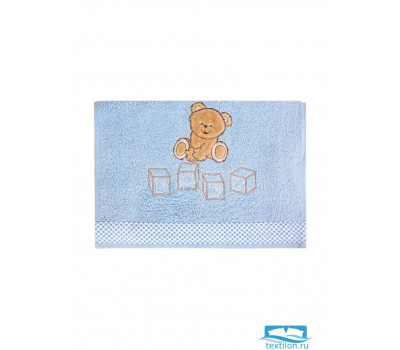 ТЕДДИ 30*60 голубое полотенце махровое